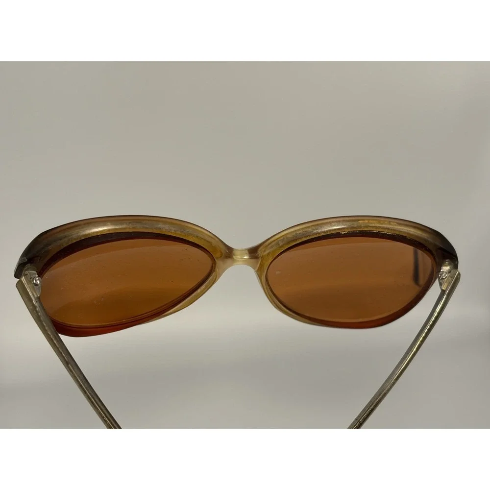 Rodenstock Denise Opal 135/Vtg Eyeglass Frames Only/Yellow/Hollywood/Retro/READ~